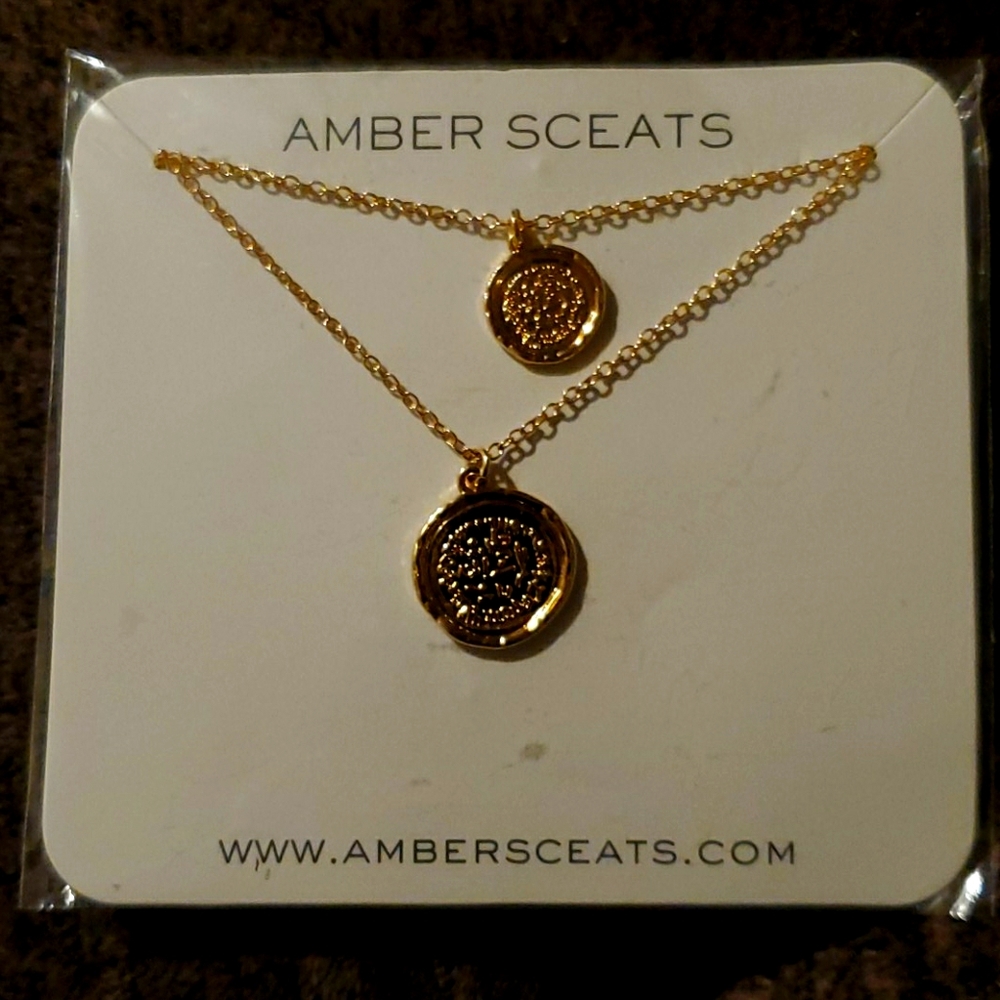 Amber Sceats Double Coin Necklace